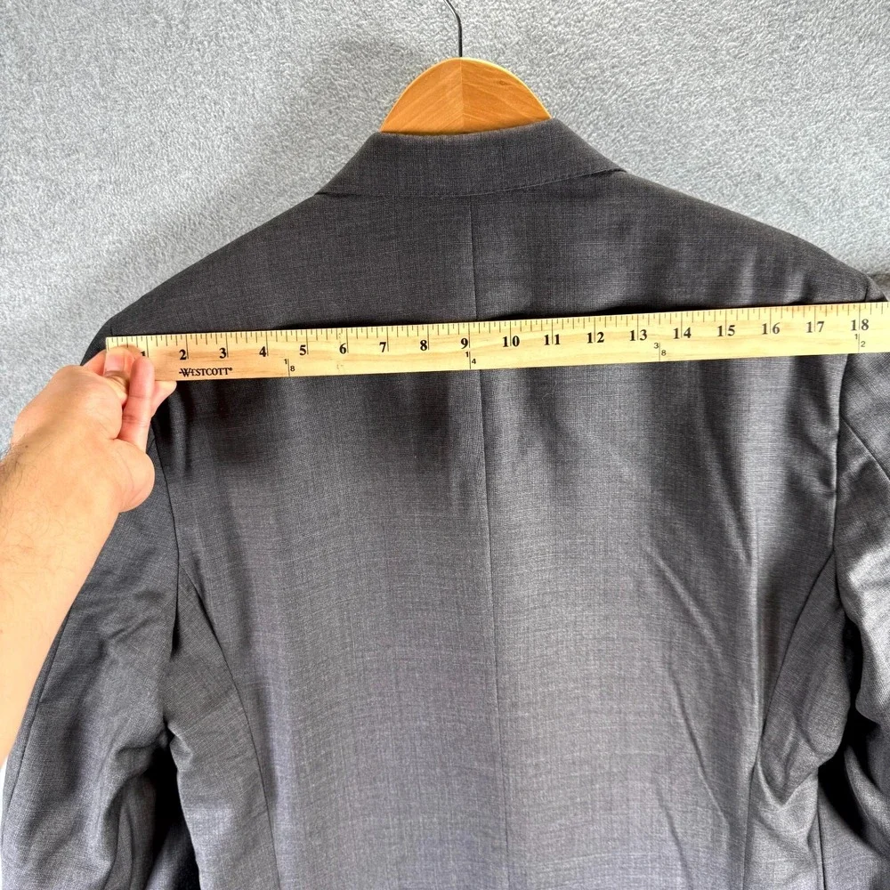 Brooks Brothers Ermenegildo Zegna Blazer Jacket Men 42 XL Gray Lined Notch Lapel